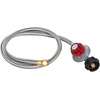 image:image5 Feet Stainless Steel Braided 20 PSI Adjustable Propane Regulator HoseStainless Steel