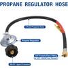 image:image6 Feet Propane Regulator and Hose Universal Grill Regulator ReplacementRubber