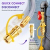 image:imageGasSaf 10 FT 12 ID Natural Gas Hose with Quick Connect Fitting38 inch 10FT