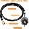 image:imageGasSaf 12 FT Propane Regulator Hose Low Pressure Propane Regulator3 FT