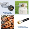 image:imageGasSaf 12FT Propane Regulator with Hose Grill Regulator ReplacementRubber