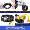 image:imageGasSaf 12ft Propane Regulator with Hose12 FT
