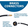 image:imageGasSaf 12inch RV Propane Hose Camper Propane Hose1 Feet