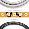 image:imageGasSaf 12inch RV Propane Hose with Gauge 14 Inverted Propane Pigtail HoseStandard 1 Feet