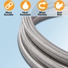 image:imageGasSaf 12inch RV Propane Hose with Gauge 14 Inverted Propane Pigtail HoseStandard 15 Feet