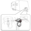 image:imageGasSaf 12inch RV Propane Hose with Gauge 14 Inverted Propane Pigtail HoseStandard 2 Feet