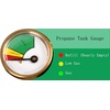 image:imageGasSaf 12inch RV Propane Hose with Gauge 14 Inverted Propane Pigtail HoseUpgraded 1 Feet