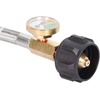 image:imageGasSaf 12inch RV Propane Hose with Gauge 14 Inverted Propane Pigtail HoseUpgraded 15 Feet