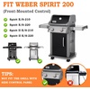 image:imageGasSaf 153 inch Flavorizer Bars Replacement for Weber 7635 Spirit 200 Series Spirit E210 S210 E220 S22020132016 3Pack 304 Stainless Steel Durable Flavor Bars153L x35W x25Hfor Spirit 200 Front7635 Stainless Steel