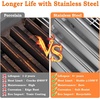 image:imageGasSaf 153 inch Flavorizer Bars Replacement for Weber 7635 Spirit 200 Series Spirit E210 S210 E220 S22020132016 3Pack 304 Stainless Steel Durable Flavor Bars153L x35W x25Hfor Spirit 300 Front7636 Stainless Steel