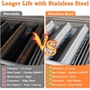 image:imageGasSaf 153 inch Flavorizer Bars Replacement for Weber 7635 Spirit 200 Series Spirit E210 S210 E220 S22020132016 3Pack 304 Stainless Steel Durable Flavor Bars153L x35W x25Hfor Spirit 200 Front7635 Stainless Steel