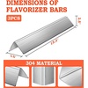 image:imageGasSaf 153 inch Flavorizer Bars Replacement for Weber 7635 Spirit 200 Series Spirit E210 S210 E220 S22020132016 3Pack 304 Stainless Steel Durable Flavor Bars153L x35W x25Hfor Spirit 200 Front7635 SUS304
