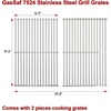 image:imageGasSaf 195 Grill Grates for Weber Genesis 300 Weber Genesis Grill Grates 7524 7528 7MM SUS304 Replacement Parts for E310 E320 E330 S310 S320 S33020072016 Pit Boss PB700 Series Cooking Grids195 x 129 x 05