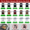 image:imageGasSaf 195 Grill Grates for Weber Genesis 300 Weber Genesis Grill Grates 7524 7528 7MM SUS304 Replacement Parts for E310 E320 E330 S310 S320 S33020072016 Pit Boss PB700 Series Cooking Grids195 x 129 x 05