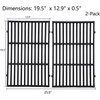 image:imageGasSaf 195 Inch Grill Grates and Heat Deflector Replacement for Weber 65505 7622 Weber Genesis 300 Genesis EPS 310 320 330 with Front Mounted Control Panels Gas Grills