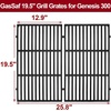 image:imageGasSaf 195 inch Grill Grates Replacement for Weber 7524 7528 Genesis 300 E310 E320 E330 S310 S320 S330 EP310 EP320 EP330 Gas Grill Set of 2 Cast Iron Cooking Grid Grates195 x 129 x 05195 x 129
