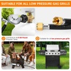 image:imageGasSaf 2 Feet YSplitter Low Pressure Propane Regulator Double Hose3 Feet
