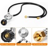 image:imageGasSaf 2 Feet YSplitter Low Pressure Propane Regulator Double Hose3 Feet