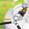 image:imageGasSaf 2 Feet YSplitter Low Pressure Propane Regulator Double Hose4 Feet
