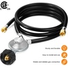 image:imageGasSaf 2 Feet YSplitter Low Pressure Propane Regulator Double Hose4 Feet