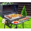 image:imageGasSaf 25 x 16 Stainless Steel Griddle Universal for Gas amp Charcoal Grills Large Flat Top with Grease Groove Heat Evenly Great for Parties Camping amp Tailgating Outdoor Cooking Flat Pan