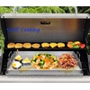 image:imageGasSaf 25 x 16 Stainless Steel Griddle Universal for Gas amp Charcoal Grills Large Flat Top with Grease Groove Heat Evenly Great for Parties Camping amp Tailgating Outdoor Cooking Flat Pan