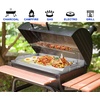 image:imageGasSaf 25 x 16 Stainless Steel Griddle Universal for Gas amp Charcoal Grills Large Flat Top with Grease Groove Heat Evenly Great for Parties Camping amp Tailgating Outdoor Cooking Flat Pan