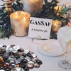 image:imageGasSaf 34 Inch Blended Fire Glass Beads for Outdoor Fire Pit 10 PoundBlack  Amber  Crystal Clear Luster