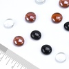 image:imageGasSaf 34 Inch Blended Fire Glass Beads for Outdoor Fire Pit 10 PoundBlack  Amber  Crystal Clear Luster