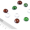 image:imageGasSaf 34 Inch Blended Fire Glass Beads for Outdoor Fire Pit 10 PoundGreen  Amber  Crystal Clear Luster
