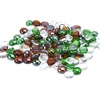 image:imageGasSaf 34 Inch Blended Fire Glass Beads for Outdoor Fire Pit 10 PoundGreen  Amber  Crystal Clear Luster