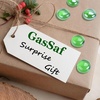 image:imageGasSaf 34 Inch Blended Fire Glass Beads for Outdoor Fire Pit 10 PoundLight Green