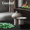 image:imageGasSaf 34 Inch Blended Fire Glass Beads for Outdoor Fire Pit 10 PoundLight Green
