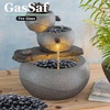 image:imageGasSaf 34 Inch Blended Fire Glass Beads for Outdoor Fire Pit 10 PoundOnyx Black