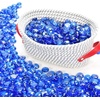 image:imageGasSaf 34 Inch Blended Fire Glass Beads for Outdoor Fire Pit 10 PoundPacific Blue