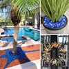 image:imageGasSaf 34 Inch Blended Fire Glass Beads for Outdoor Fire Pit 10 PoundPacific Blue
