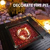 image:imageGasSaf 34 Inch Blended Fire Glass Beads for Outdoor Fire Pit 10 PoundRed