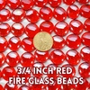 image:imageGasSaf 34 Inch Blended Fire Glass Beads for Outdoor Fire Pit 10 PoundRed