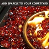 image:imageGasSaf 34 Inch Blended Fire Glass Beads for Outdoor Fire Pit 10 PoundRed