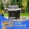 image:imageGasSaf 38 Inch ID Natural Gas Hose 24 Feet Quick Connect Gas Hose12 inch 12FT