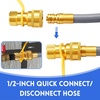 image:imageGasSaf 38 Inch ID Natural Gas Hose 24 Feet Quick Connect Gas Hose12 inch 12FT