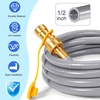 image:imageGasSaf 38 Inch ID Natural Gas Hose 24 Feet Quick Connect Gas Hose12 inch 12FT
