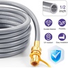 image:imageGasSaf 38 Inch ID Natural Gas Hose 24 Feet Quick Connect Gas Hose12 inch 15FT