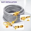 image:imageGasSaf 38 Inch ID Natural Gas Hose 24 Feet Quick Connect Gas Hose12 inch 15FT