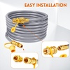 image:imageGasSaf 38 Inch ID Natural Gas Hose 24 Feet Quick Connect Gas Hose12 inch 18FT
