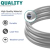 image:imageGasSaf 38 Inch ID Natural Gas Hose 24 Feet Quick Connect Gas Hose12 inch 24FT