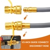 image:imageGasSaf 38 Inch ID Natural Gas Hose 24 Feet Quick Connect Gas Hose12 inch 6FT