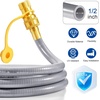 image:imageGasSaf 38 Inch ID Natural Gas Hose 24 Feet Quick Connect Gas Hose12 inch 8FT