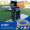 image:imageGasSaf 38 Inch ID Natural Gas Hose 24 Feet Quick Connect Gas Hose12 inch 8FT
