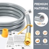 image:imageGasSaf 38 Inch ID Natural Gas Hose 24 Feet Quick Connect Gas Hose12 inch 8FTTST